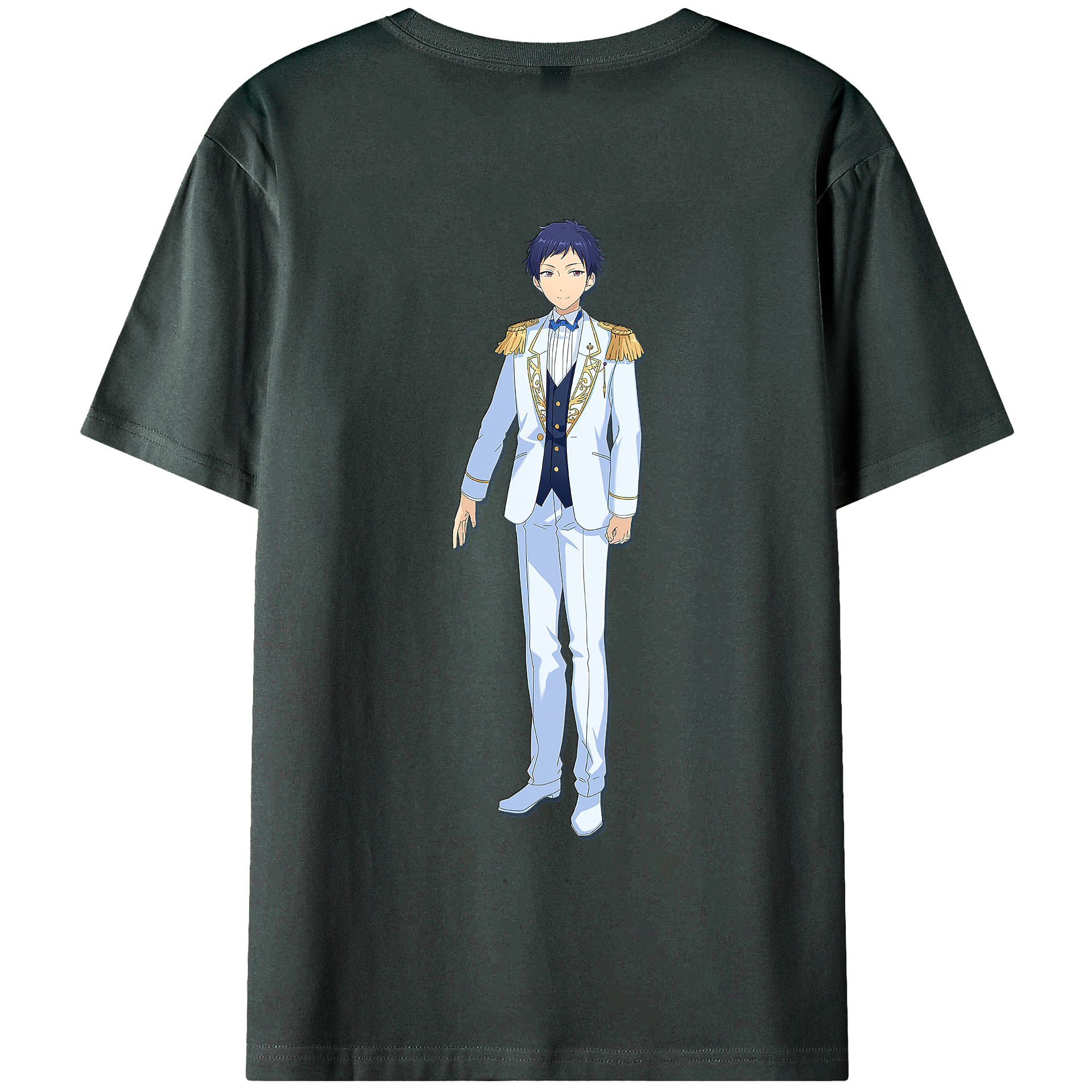 （画像用） あんさんぶるスターズ! Ensemble Stars 綿100％ メンズ半袖Tシャツ（バックプリント） 通気性